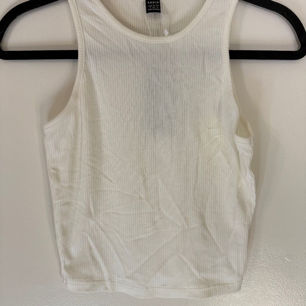 NWT SHEIN White Basic Tank Top